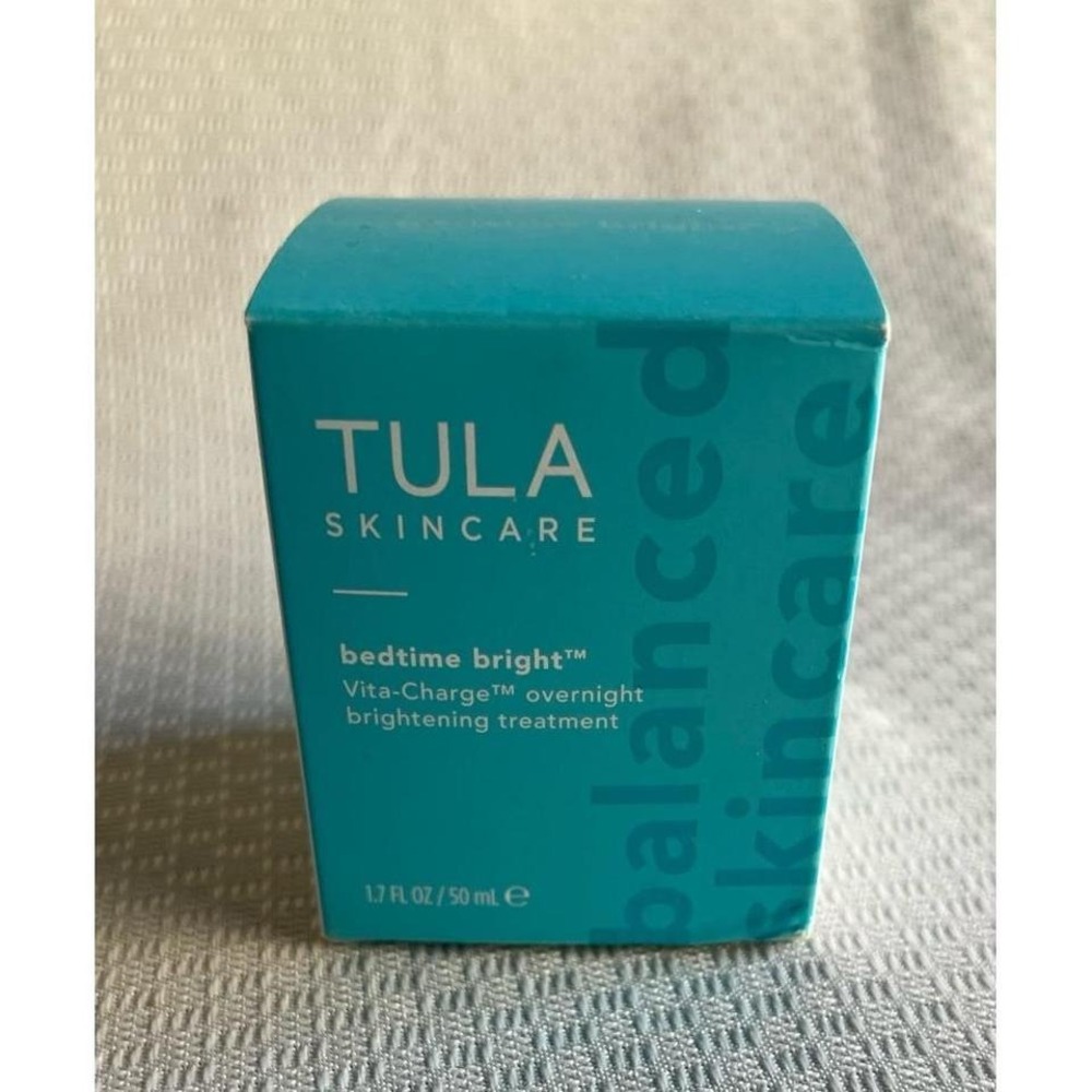 Tula Skincare Bedtime Bright Vita-Charge Overnight Brightening Treatment NIB